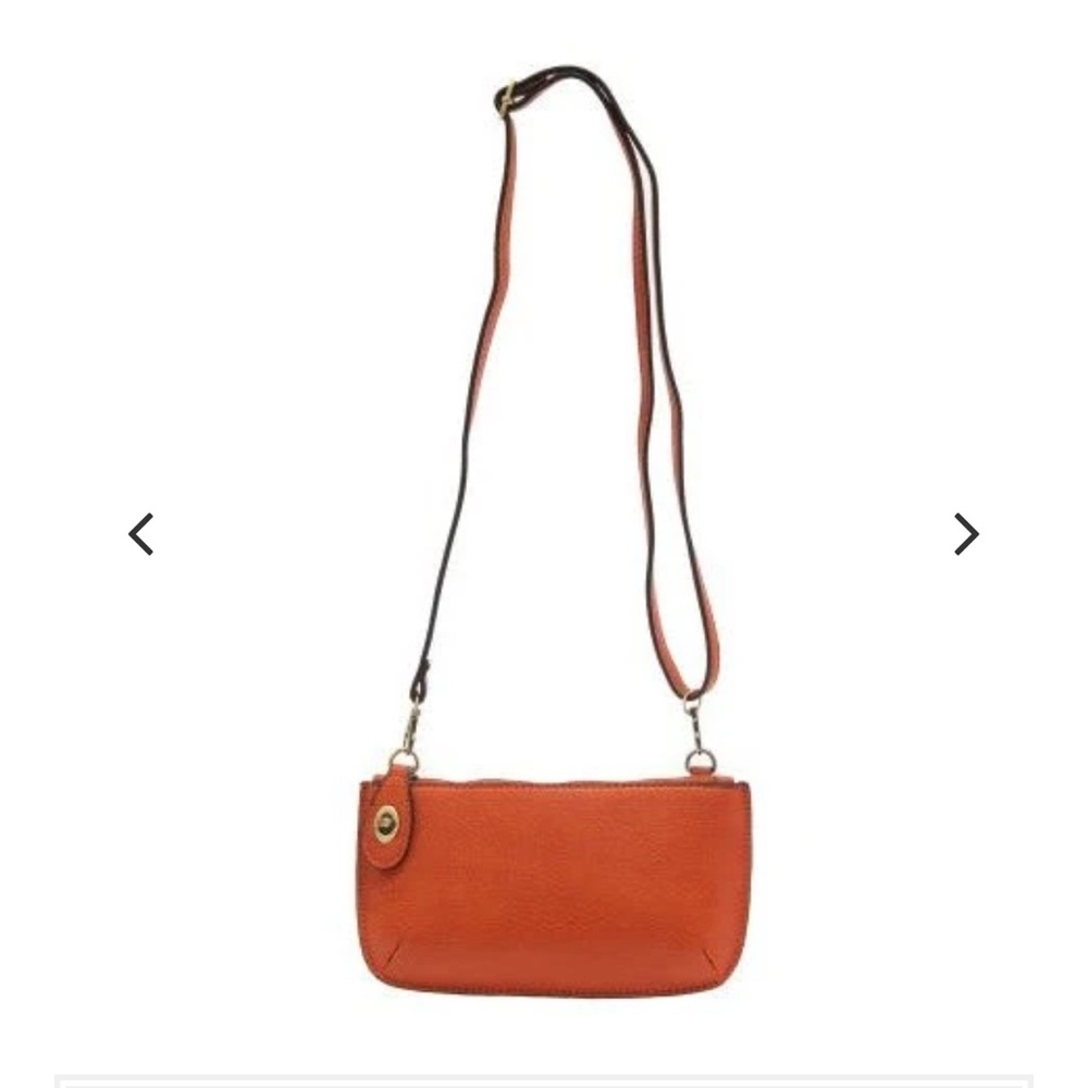 Joy Susan pumpkin Orange Crossbody Wristlet Bag clutch- New